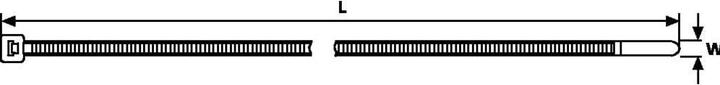 Image du produit HellermannTyton SERRE-FILS T80L NAT (Serre-câbles en plastique, 390 mm, 100 pcs)