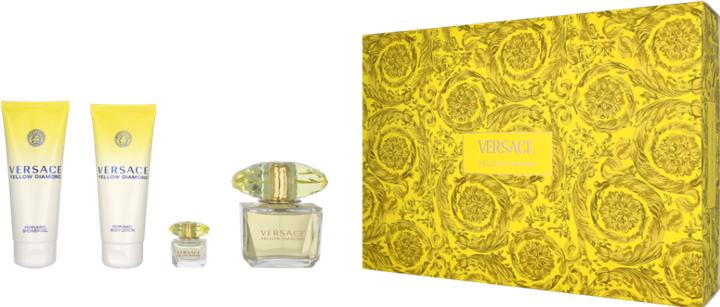 Produktbild Versace Yellow Diamond Spring 2024 Eau de Toilette 90 / Body Lotion Body Smoother / Mini (Parfum set)