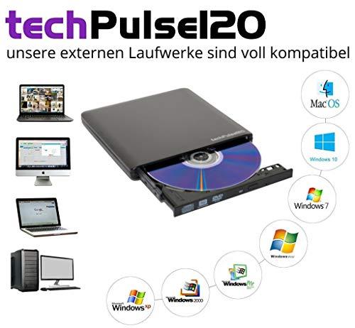 Immagine prodotto TechPulse120 Masterizzatore esterno USB 3.0 DVD CD (Masterizzatore CD, Masterizzatore DVD)