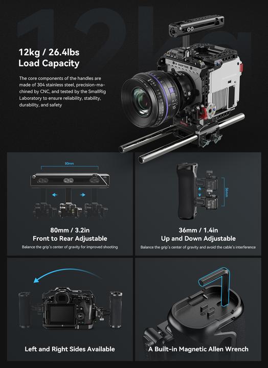 Produktbild SmallRig Snap-on Quick Lock NATO Side Handle 4017 (Griff)