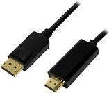 Produktbild LogiLink DisplayPort — HDMI (Typ A) (2 m, DisplayPort, 1.4)