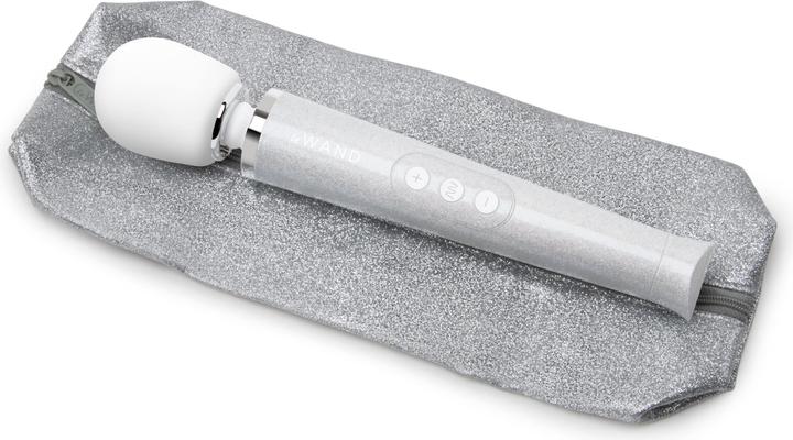Actual product image Le Wand Petite All That Glimmers Rechargeable Vibrating Massager White