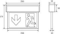 Image du produit Rp-Group Lampe à pictogramme LED