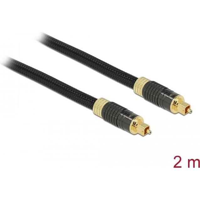 Delock TOSLINK Standard Kabel Stecker (2 m, Optisch), Audio Kabel
