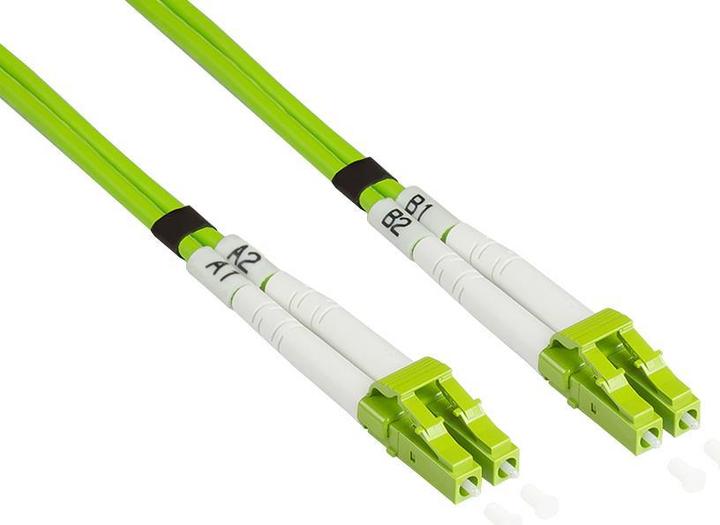 Produktbild Good Connections Alcasa LW-801LC5 Glasfaserkabel 1 m LSZH OM5 LC Grün (U/UTP, CAT8.2, 1 m)