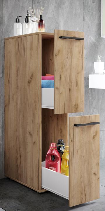 Actual product image VCM Bathroom Furniture Niche Cabinet Room Divider Bathroom Cabinet Midi Cabinet Drawer Sadilo L (25 x 50 cm)