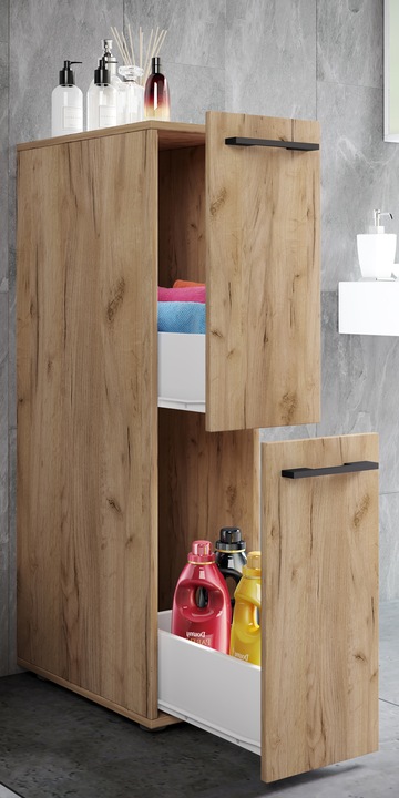 Produktbild VCM Badmöbel Nischenschrank Raumteiler Badschrank Midischrank Schublade Sadilo L (25 x 50 cm)