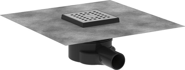 hansgrohe HG point drain RainDrain Brilliance compl. set brushed stainless steel 100x100mm (100 mm)