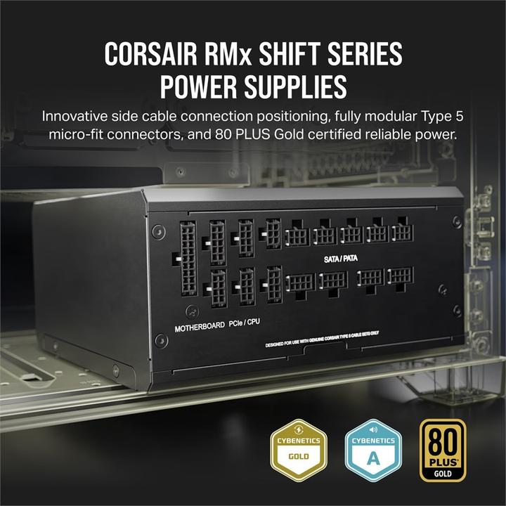 Image du produit Corsair RM1200x SHIFT 80 PLUS Gold (1200 W)