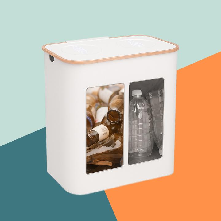 Actual product image Relaxdays Pfandflaschen-Sammelbehälter 2 Fächer (1x)