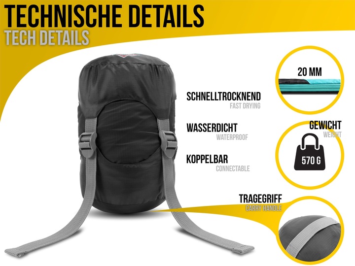 Produktbild Normani Ultralight-Schlafsack Runty (210 cm)