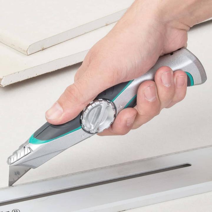 Produktbild wolfcraft 1 Profi Trapezklingenmesser + Köcher (Cutter)