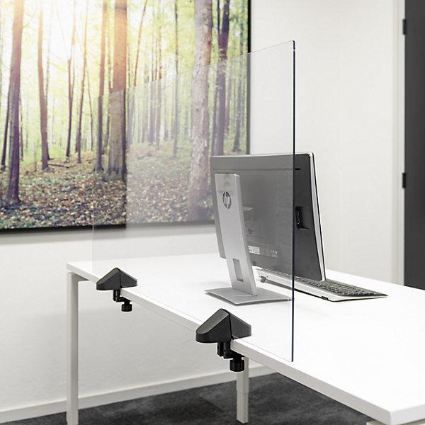 Produktbild smiT Tischtrennwand für Doppelarbeitsplatz