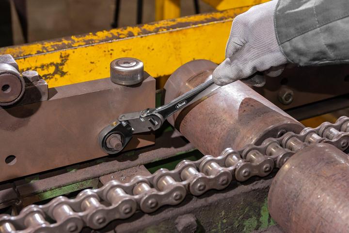 Actual product image Vigor Double-jointed ratchet ring spanner set V6752/12 12 pieces (18 mm, 16 mm, 15 mm, 8 mm, 14 mm, 12 mm, 13 mm, 17 mm, 9 mm, 10 mm, 11 mm, 19 mm)