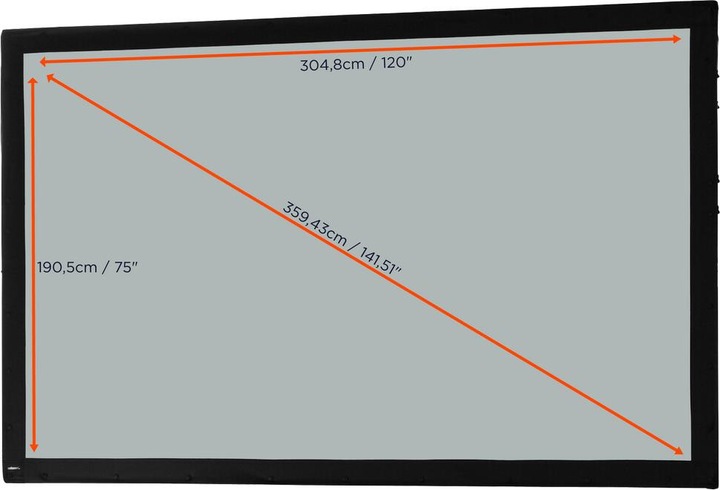 Productafbeelding Celexon Mobile Expert Business Format - Projectiescherm - achterkant - 359 cm (141") (141.34", 16:10)