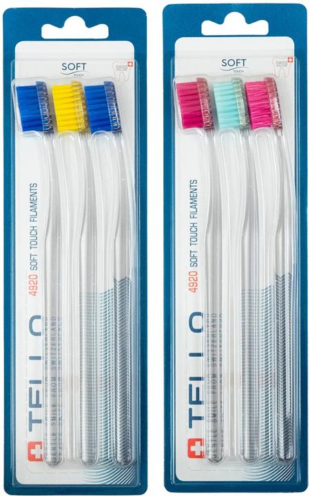 Productafbeelding Tello Adult Soft für sanfte Reinigung mit ergonomischem Design (Zacht, 3x)