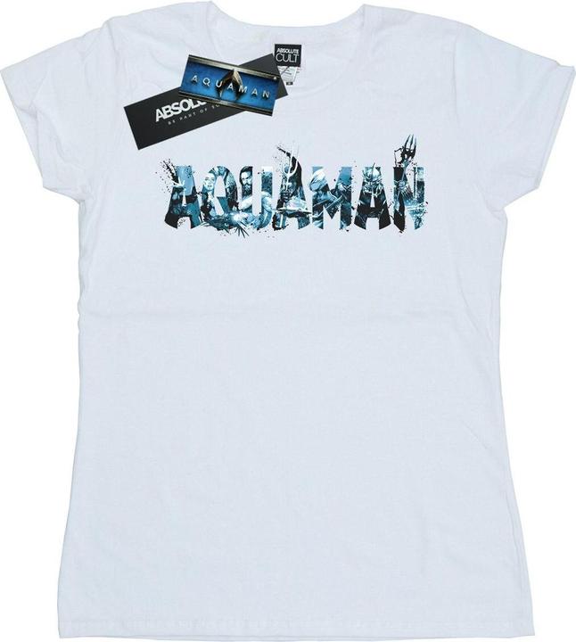 Immagine prodotto Aquaman Text Logo Maglietta Donna (XL)