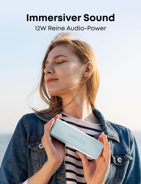 Actual product image Anker Portabler Bluetooth Speaker Soundcore 2 (24 h, Rechargeable battery operated)
