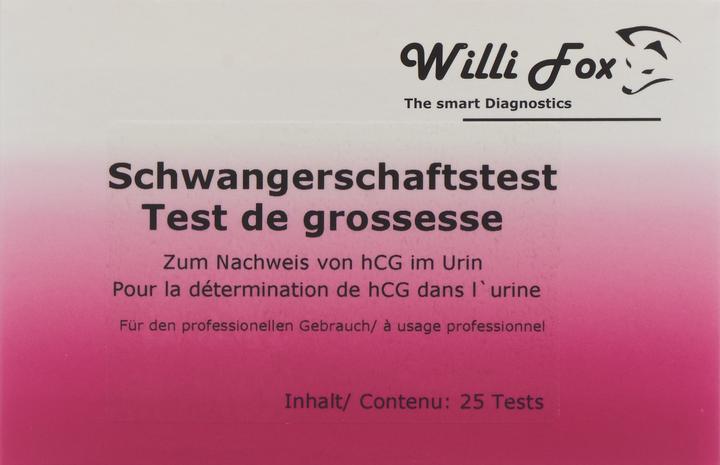 Produktbild Willi Fox Schwangerschaftstest Urin (25 Stk) (25 x)
