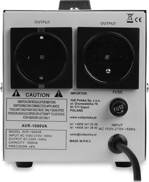 Produktbild CalExotics Volt Spannungsstabilisator AVR 1000VA-5AVR1000SE (1000 VA)