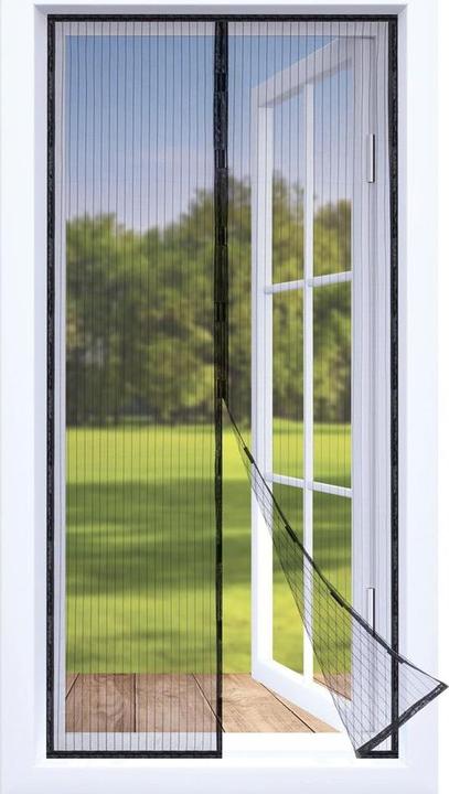 Produktbild Easymaxx Moskitonetz 100 x 210 cm Magic Klick, Schwarz (100 x 210 cm)