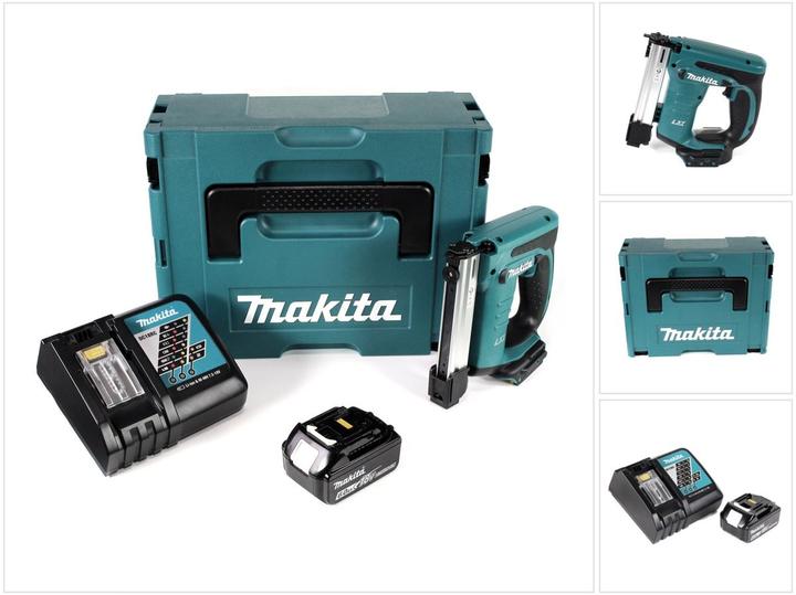 Actual product image Makita DST 221 RG1J 18 V Li-ion battery tacker in Makpac + 1x BL 1860 B 6.0 Ah Li-ion battery + DC 18 RC