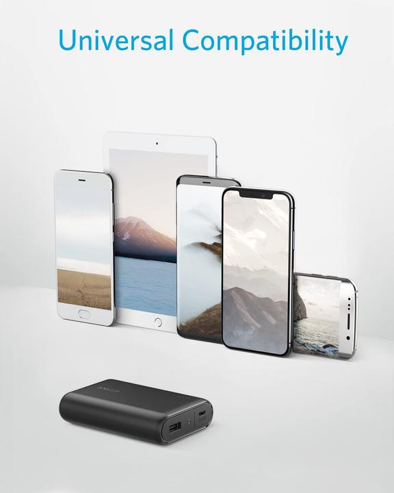 Image du produit Anker Banque d'alimentation PowerCore 10000mAh, noir (10000 mAh, 36 Wh)