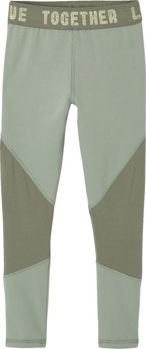 Actual product image Vertbaudet Mädchen Sport-Set: Sweatshirt mit goldener Schrift und Recycling-Polyester & Leggings (98)