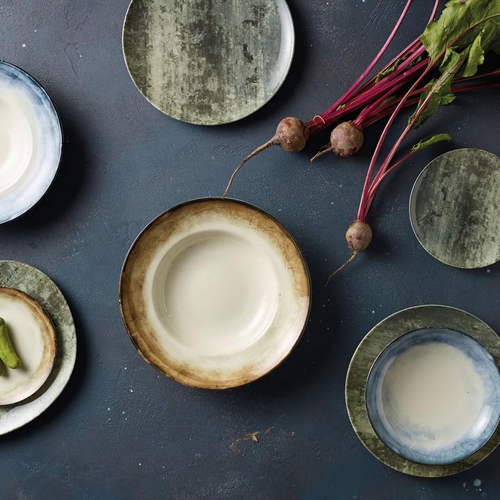 Productafbeelding Arthur Krupp Shade Earth servies 12 stuks, bruin/wit (12 Pcs.)