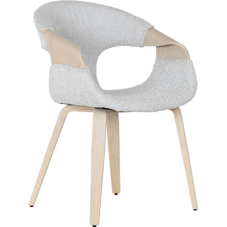 Esprit, Stühle, Esszimmerstuhl Home Grau Polyester Holz 55,5 x 67,5 x 80,5 cm