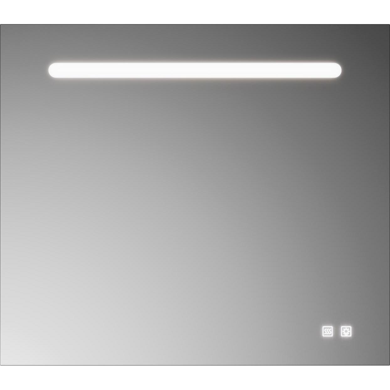 burgbad, Spiegelschrank, Lin20 Lichtspiegel, mit horizontaler LED-Beleuchtung, 800x700mm