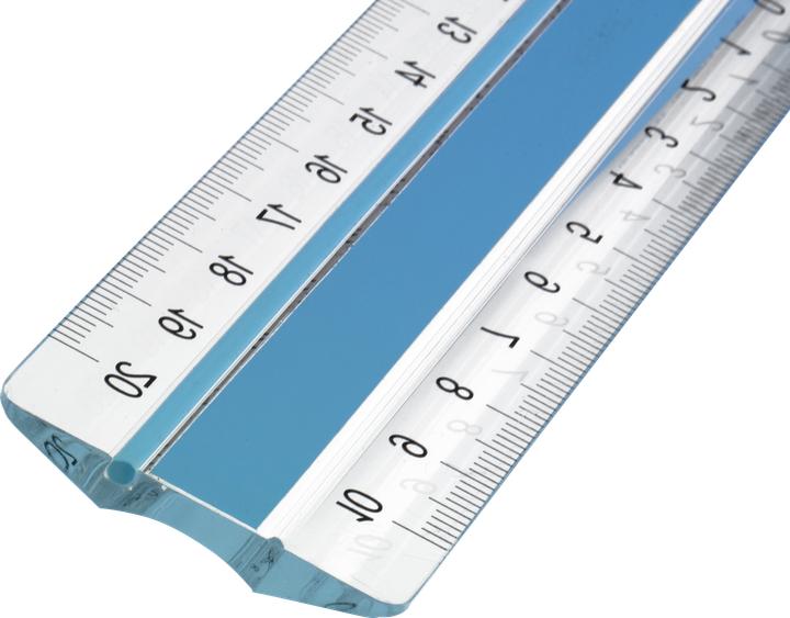 Actual product image Linex S20MM Super ruler blue (20 cm)