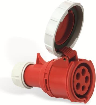 Actual product image PCE Coupling socket 32A 5p 6h IP67 Shark (CEE 32/3)