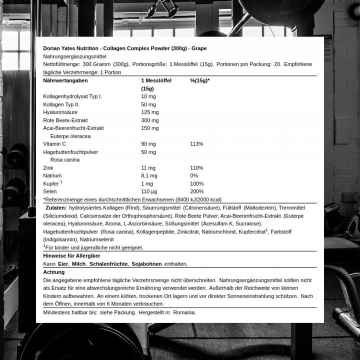 Immagine prodotto DY Nutrition Collagen Complex Powder (300 g)