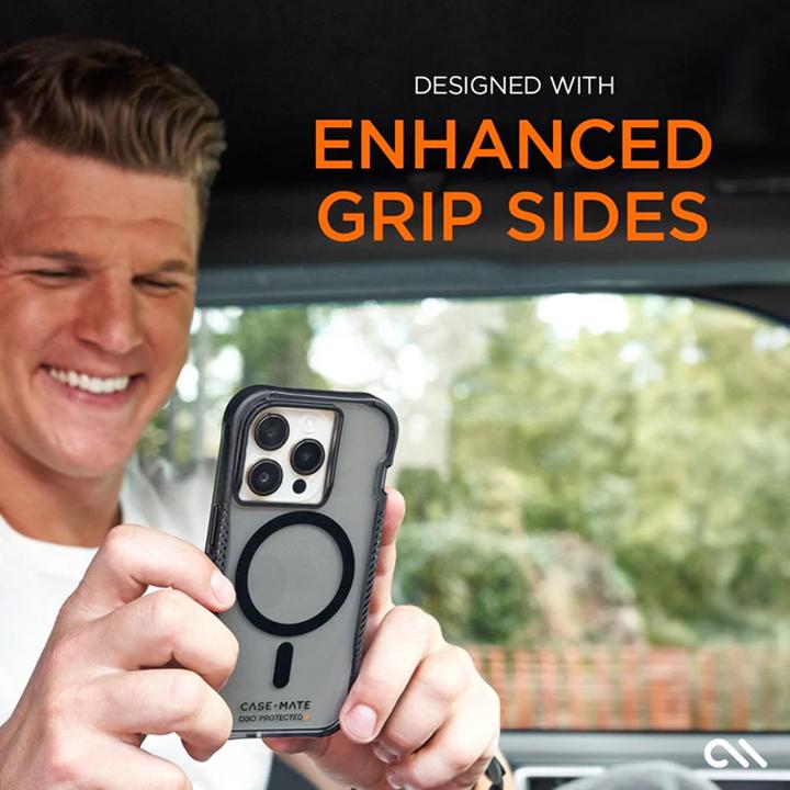 Produktbild Case-Mate Tough Grip Plus D3O MagSafe - iPhone 15 Pro Max Hülle (Rauch/Schwarz) (Apple iPhone 15 Pro Max)