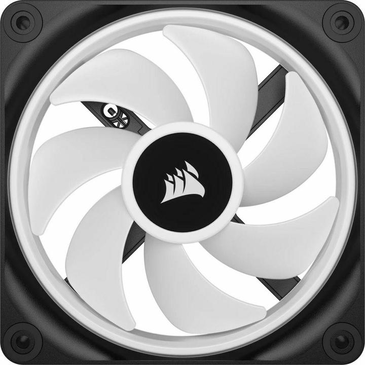 Productafbeelding Corsair iCUE LINK QX120 RGB 120 mm PWM ventilator (zwart, starterskit) (120 mm, 3 x)