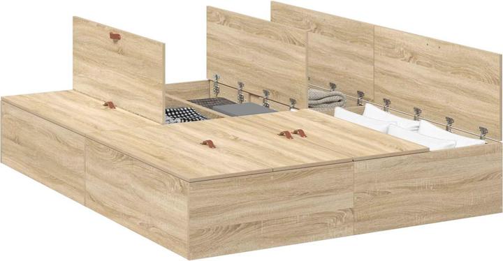 Actual product image vidaXL Aufbewahrungsbettgestell (140 x 200 cm)