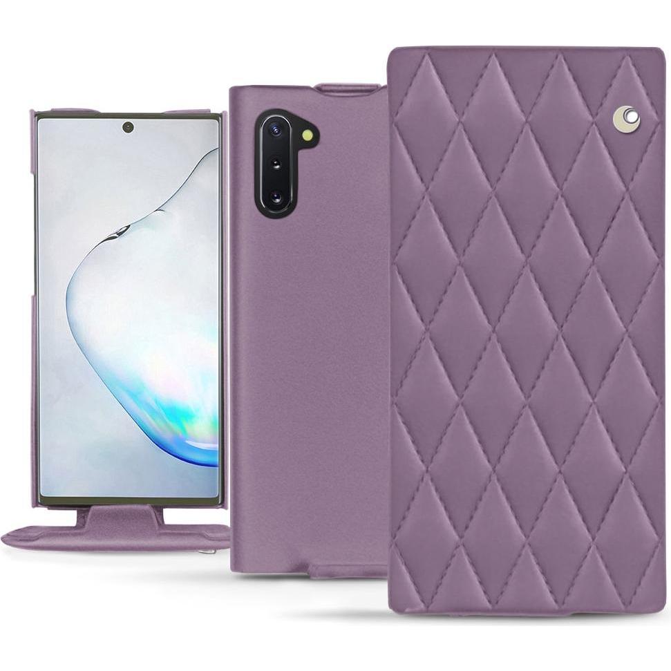 Noreve Lederschutzhülle vertikal (Samsung Galaxy Note 10), Smartphone Hülle, Violett