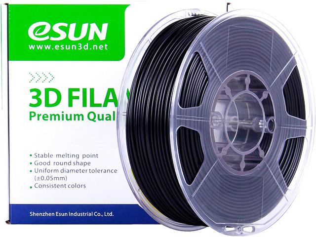 Actual product image eSUN EABSMAX 1,75mm BLACK 1kg 3D FILAMENT (ABS, 1.75 mm, 1000 g)