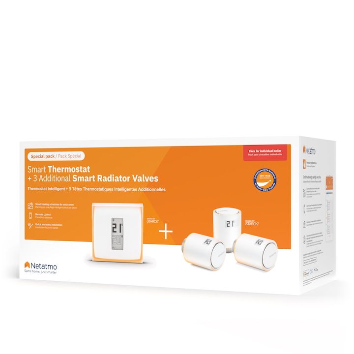 Actual product image Netatmo Smart thermostat + 3x radiator thermostats