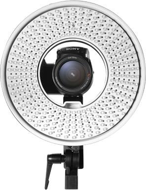 Produktbild Falcon Eyes Bi-Color LED Ringlampe Dimmbar DVR-300DVC auf 230V