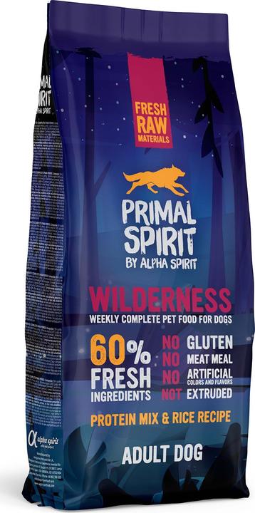 Alpha Spirit PRIMAL Wilderness Adult Dog wet food for dogs 12kg (Adult, 1 pcs., 12000 g)