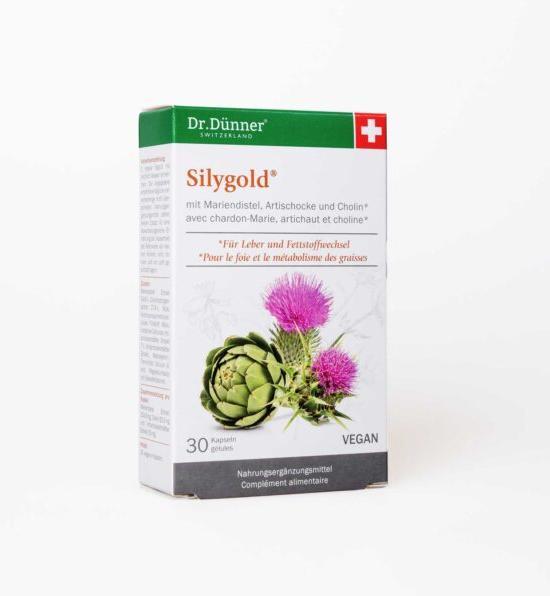 Actual product image Dr. Dünner Silygold (30 pcs., Capsules, 308 ml)