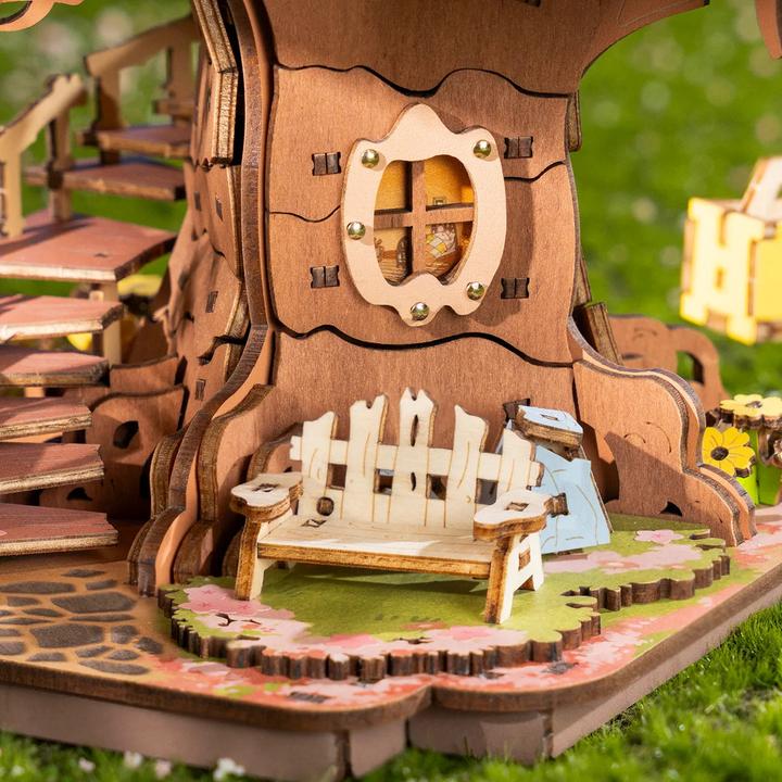Actual product image Robotime Sakura Tree House