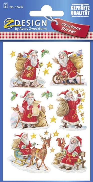 Produktbild Z-Design Weihnachtssticker (12 Sticker)