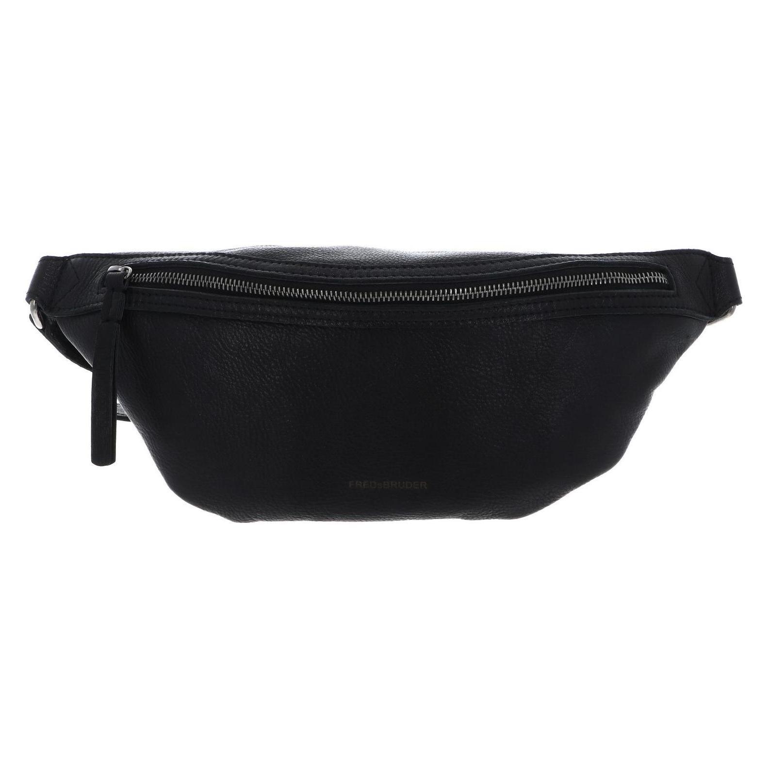 FredsBruder, Damen, Bauchtasche, My Old Friend Gürteltasche Leder 34 Cm, Schwarz