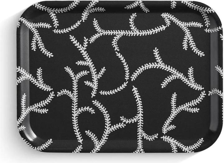 Produktbild Born in Sweden Glimra Tablett Grau 20x27cm aus Birkenholz mit Uppsala Design