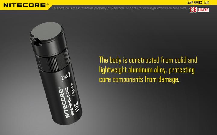 Actual product image Nitecore La10 Cri (7.85 cm, 75 lm)