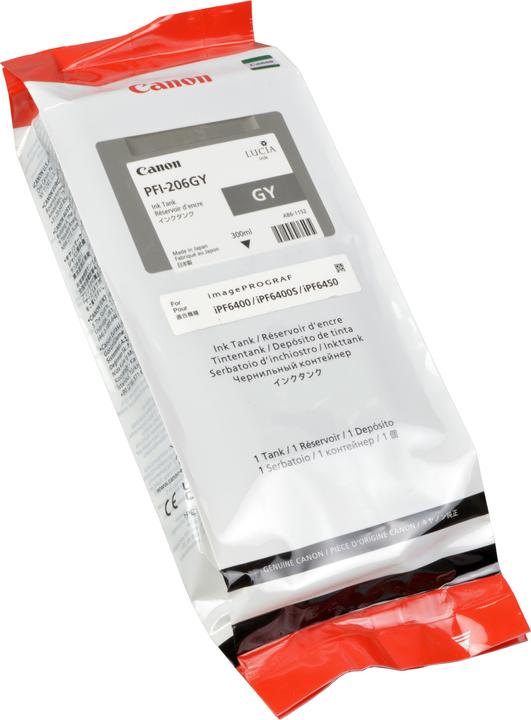 Produktbild Canon Tinte Large Format grey Orig.Nr. PFI-206GY (GY, LBK)
