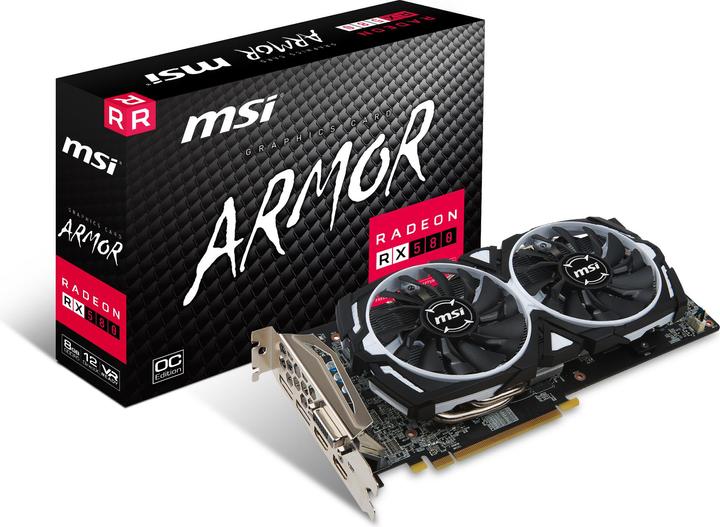 Image du produit MSI Radeon RX 580 ARMOR OC (8 Go)